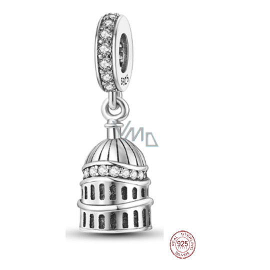 Charm Sterlingové stříbro 925 Londýn Katedrála sv. Pavla, přívěsek na náramek cestování