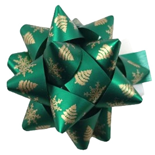 Nekupto Hvězdice střední luxusní Zelená 6,5 cm