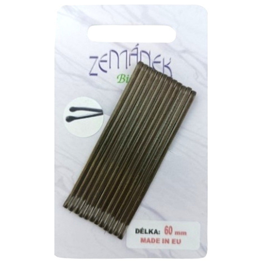 Zemánek Pérka do vlasů 60 mm 12 kusů