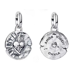 Charm Láska vítězí – Amor Vincit Omnia, symbol oddanosti, přívěsek na náramek láska