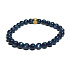Kyanit modrý náramek elastický přírodní kámen, kulička 6 mm / 16 - 17 cm, kámen propojení