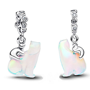 Charm Lední medvědice s mládětem, přívěsek na náramek, symbol ochrany, mateřství a ohrožené přírody, rodina Charm Lední medvědice s mládětem, přívěsek na náramek, symbol ochrany, mateřství a ohrožené přírody, rodina