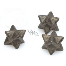 Pyrit železný merkaba hmatka z přírodního kamene 13 mm, 1 kus