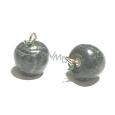 Serpentin Jablko poznání přívěsek, přírodní kámen 2,7 x 15 mm, kámen léčitelů Serpentin Jablko poznání přívěsek, přírodní kámen 2,7 x 15 mm, kámen léčitelů