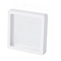 Rámeček 3D univerzální plastový s fólií, bílý 5 x 5 cm