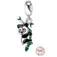 Zawieszka ze srebra 925 Panda na bransoletkę, charms do bransoletki