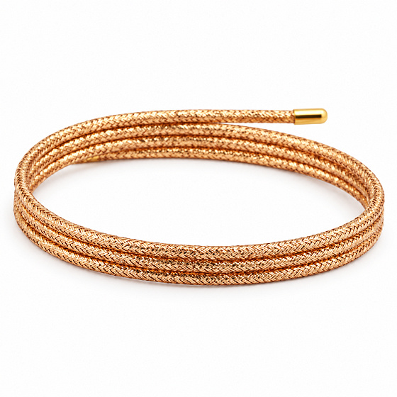 Síla barev Magnetický náramek Variace – Růžové zlato | Jeden šperk, mnoho podob | 51 cm