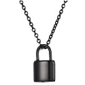 Pamětní, pietní urnový přívěsek, Zámek černý voděodolný, nerezová ocel 12 x 19 cm