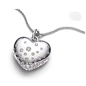 Charm Srdce poseté zirkony, symbol lásky a elegance, přívěsek na náramek láska