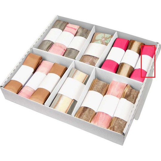 Ditipo Stuha látková Flora tmavě růžová 3 m x 25 mm