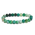 Achát zelený krajkový náramek elastický přírodní kámen, kulička 8 mm / 16 - 17 cm, symbolizuje element země