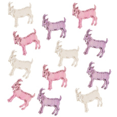 Kozlíci dřevění 4 cm, 12 kusů