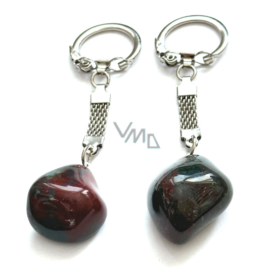 Bloodstone Troml přívěsek klíčenka přírodní kámen, cca 10 cm, 1 kus, vynikající čistič krve Bloodstone Troml přívěsek klíčenka přírodní kámen, cca 10 cm, 1 kus, vynikající čistič krve