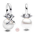 Charm Sterlingové stříbro 925 Mini medailon Perly a šípy, přívěsek na náramek láska