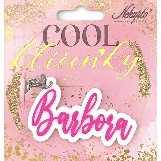 Nekupto Cool jmenná klíčenka Barbora 1 kus