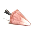 Křišťál růžový Kyvadlo přírodní kámen 2,2 cm, kámen kamenů