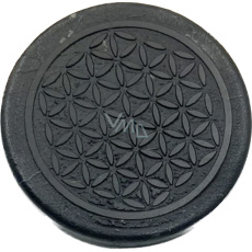 Šungit Gravírovaná nálepka posvátná geometrie na mobilní telefon EMFochrana, 5G ochrana, radiační ochrana 3 cm