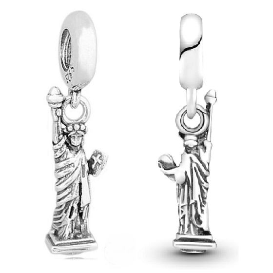 Charm USA - Socha Svobody, přívěsek na náramek cestování