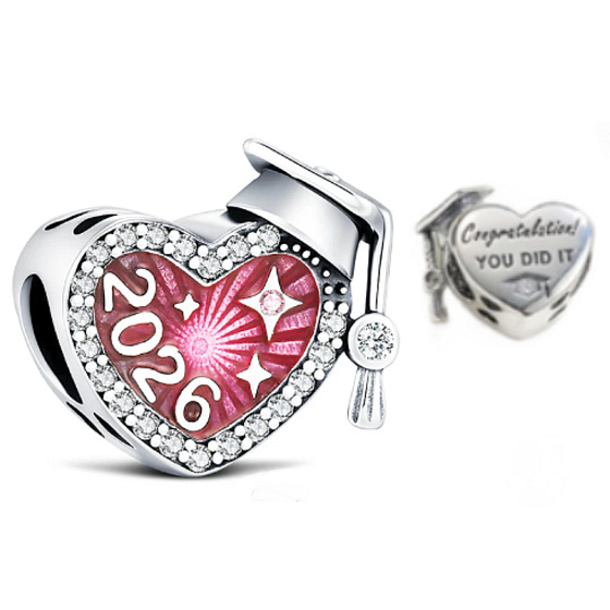 Charm Graduation 2026 – maturita, promoce a splněný sen, korálek na náramek gradace