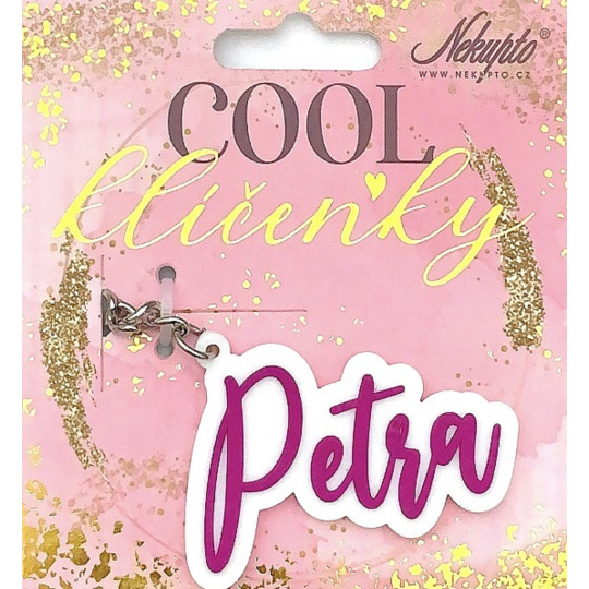 Nekupto Cool jmenná klíčenka Petra 1 kus