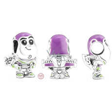 Charm Sterlingové stříbro 925 Disney Pixar Buzz Rakeťák, korálek na náramek film Charm Sterlingové stříbro 925 Disney Pixar Buzz Rakeťák, korálek na náramek film