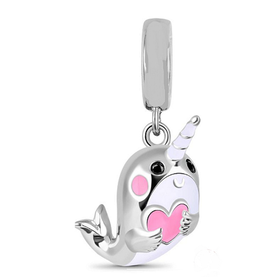 Charm Narval jednorohý, přívěsek na náramek zvíře