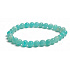 Amazonit náramek elastický přírodní kámen, kulička 6 mm / 16 - 17 cm, kámen naděje