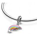 Charm Barevná duha, přívěsek na náramek symbol
