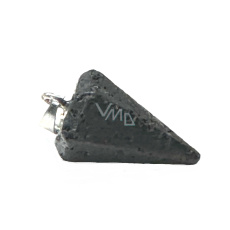 Láva kyvadlo přírodní kámen pro proutkaření, věštění 2,2 cm, zrozen ze čtyř živlů