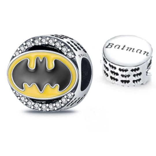 Charm Marvel Batman se zirkony, korálek na náramek, film