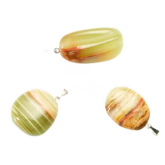 Aragonit Troml přívěsek přírodní kámen, M cca 3 cm, 1 kus, kámen uvolnění