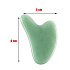Chalcedon zelený Gua Sha redukuje vrásky, otoky, zlepšuje pružnost pokožky 5 x 8 cm, kámen lásky, radosti