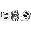 Charm Abecední písmeno B, korálek na náramek