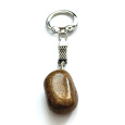 Bronzit Troml přívěsek klíčenka přírodní kámen, cca 10 cm, 1 kus,