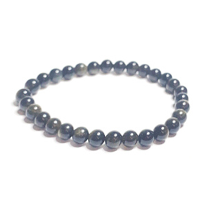 Obsidian zlatý náramek elastický přírodní kámen, kulička 6 mm / 16 - 17 cm, kámen záchrany