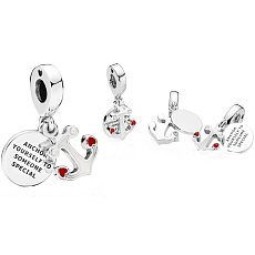Charm Kotva lásky 2v1, přívěsek na náramek láska Charm Kotva lásky 2v1, přívěsek na náramek láska