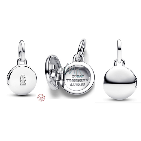 Charm Srebrny 925 Medalion Klucz, zawieszka na bransoletkę miłość Charm Srebrny 925 Medalion Klucz, zawieszka na bransoletkę miłość