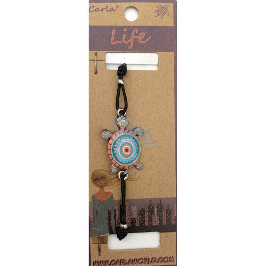 Albi Šperk náramek gumička Barevná želva symbol dlouhověkosti 1 kus různé barvy