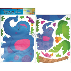 Naklejki na ścianę słoń 2 arkusze 70 x 50 cm Naklejki na ścianę słoń 2 arkusze 70 x 50 cm