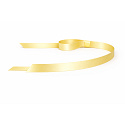 Kokarda – stahovací ozdobná stuha světle žlutá | 50 cm