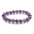 Ametyst náramek elastický přírodní kámen, kulička 10 - 11 mm / 16 - 17 cm, AA kvalita, kámen králů a biskupů