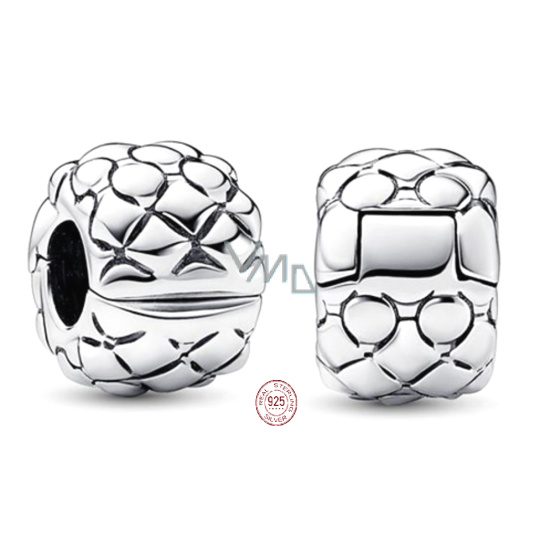 Charm Sterlingové stříbro 925 Cvočky stopper, klipový korálek na náramek štěstí Charm Sterlingové stříbro 925 Cvočky stopper, klipový korálek na náramek štěstí