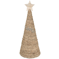 Stromeček z juty na postavení s LED osvětlením 13 x 22 cm Stromeček z juty na postavení s LED osvětlením 13 x 22 cm