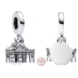Charm Sterlingové stříbro 925 Německo, Berlín, Braniborská brána 2v1, přívěsek na náramek cestování