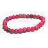 Jaspis / Regalit Imperiální mořský sediment růžový náramek elastický směsný minerál, kulička 6 mm / 16 - 17 cm