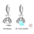 Charm Sterlingové stříbro 925 Světluška zářící ve tmě luminozní přívěsek na náramek symbol