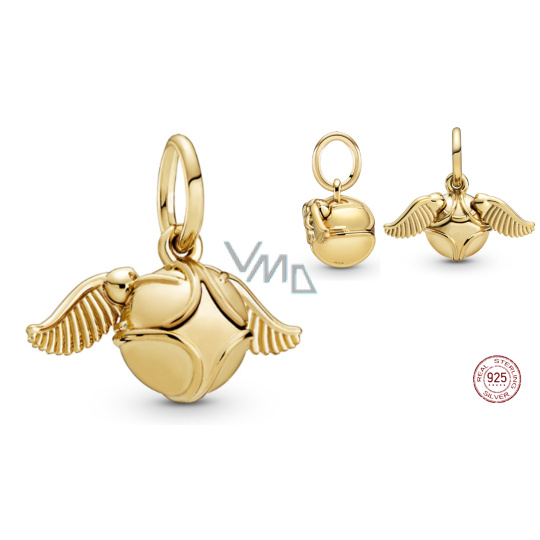 Charm Srebrny 925 Harry Potter Złotko, zawieszka na bransoletkę Charm Srebrny 925 Harry Potter Złotko, zawieszka na bransoletkę
