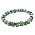 Smaragd náramek elastický přírodní kámen, kulička 8 mm / 16 - 17 cm, královský kámen