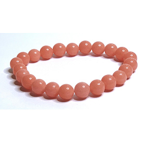 Jade Luminous Light – svítící náramek z přírodního kamene, žluté světlo ve tmě, 8 mm, elastický, 15 cm