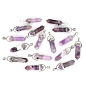 Ametyst kyvadlo šestihran přívěsek přírodní kámen 41 x 13 mm, kámen králů a biskupů